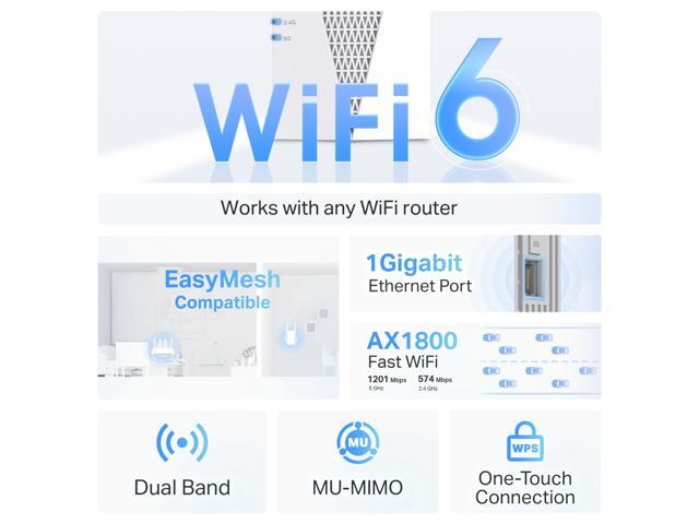 TP-Link RE615X AX1800 Dual-Band Wi-Fi 6 Range Extender - image 4
