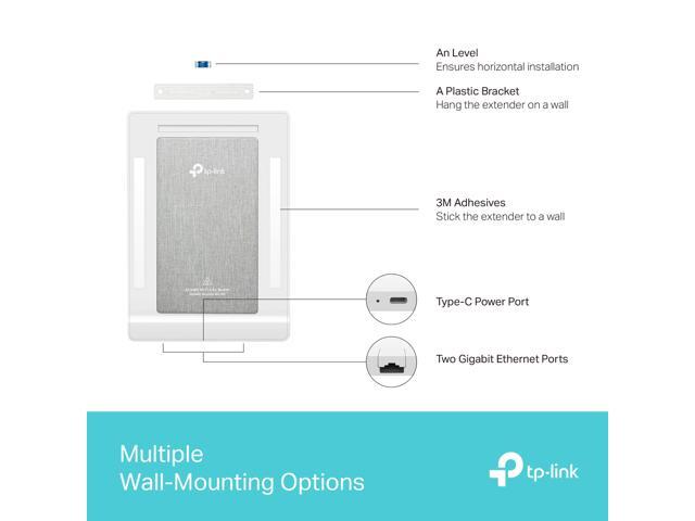 TP-Link AX3000 Wall-Mounted Wi-Fi 6 Router Archer Air R5 Ultra-Thin & Compact Dual Band Wi-Fi Smart Beamforming Antennas EasyMesh...