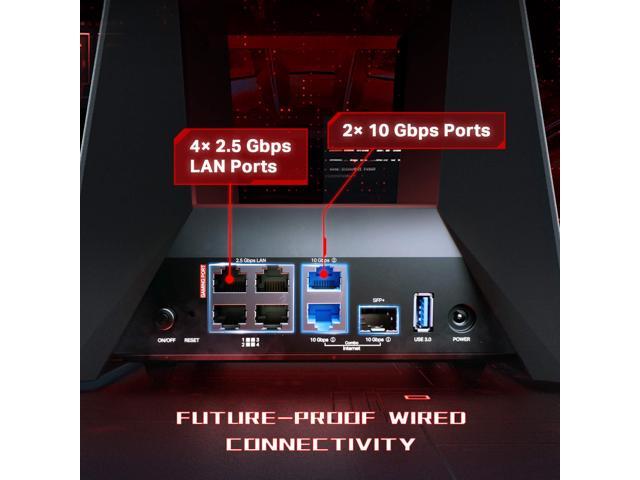 TP-Link - BE19000 Tri-Band Wi-Fi 7 Gaming Router - Black/Red - image 7