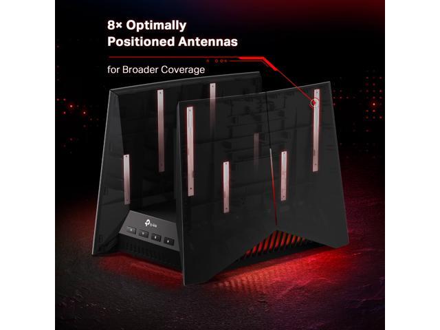 TP-Link - BE19000 Tri-Band Wi-Fi 7 Gaming Router - Black/Red - image 8