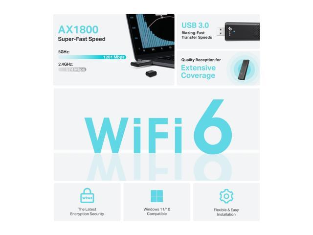 TP-Link Archer TX20U AX1800 Dual Band Wi-Fi 6 Wireless USB Adapter