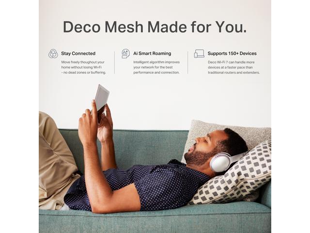 TP-Link Deco BE23 Wi-Fi 7 BE3600 Wireless Dual-Band 2.5G Mesh System (2-Pack) - image 6