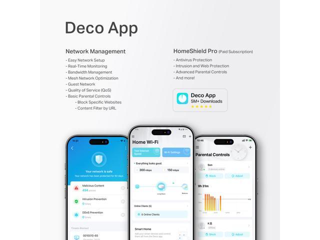 TP-Link Deco BE23 Wi-Fi 7 BE3600 Wireless Dual-Band 2.5G Mesh System (2-Pack) - image 7