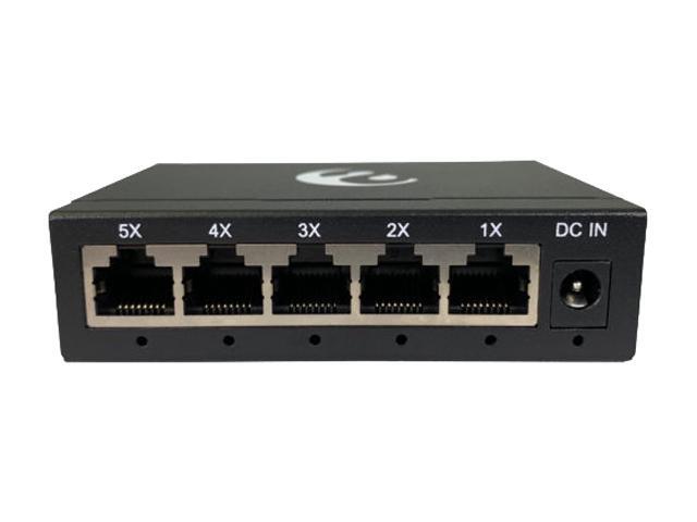 Amer 5 Port 10/100/1000 Mbps Gigabit Ethernet Desktop Metal Switch