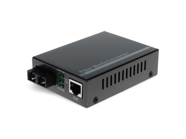 AddOn 10/100/1000Base-TX(RJ-45) to 1000Base-LX(SC) SMF 1310nm 20km Media Converter