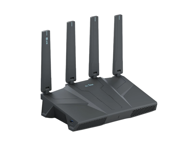 GL.iNet GL-BE6500 (Flint 3e) WiFi 7 Router, High-Speed WiFi Router for Wireless Internet w/VPN, 5 x 2.5G Ethernet Port for Fiber Optic Modem, Long.