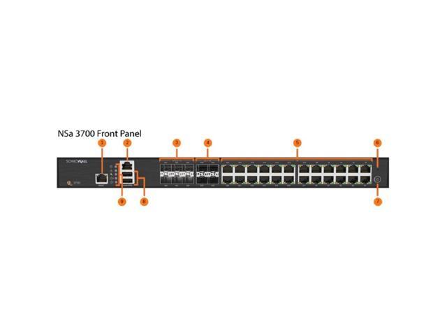 SonicWall NSa 3700 Firewall w/ Total Secure (1-Year Advanced Protection Security Suite), Gen 6 Firewall Replacement Program 03-SSC-8131