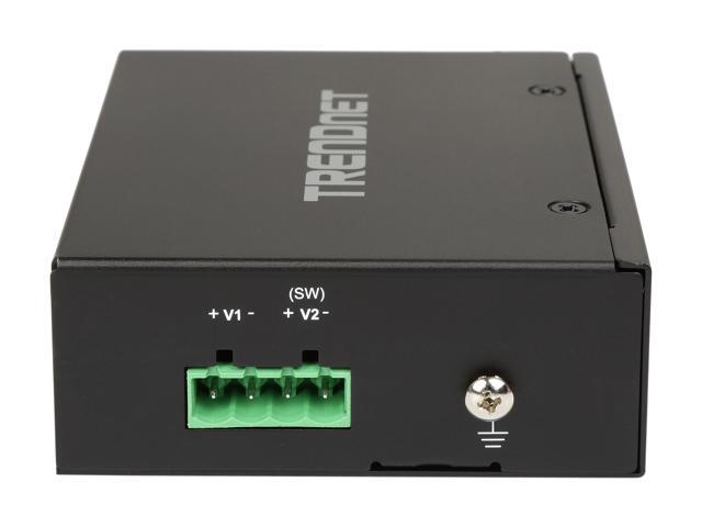 TRENDnet Hardened Industrial 60W Gigabit PoE+ Injector, DIN-Rail Mount, IP30 Rated Housing, Includes DIN-rail & Wall Mounts, TI-IG60