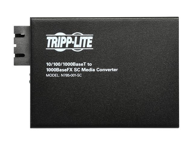 Tripp Lite Fiber Optic - 10/100/1000 to 1000BaseLX SC Gigabit Multimode Media Converter, 2km, 1310nm (N785-001-SC)