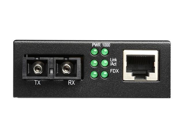 Tripp Lite Fiber Optic - 10/100/1000 to 1000BaseLX SC Gigabit Multimode Media Converter, 2km, 1310nm (N785-001-SC)