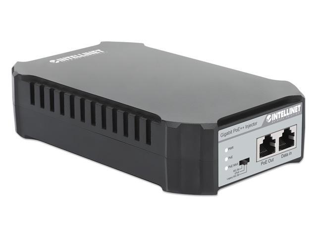 Intellinet Gigabit PoE++ Injector, One 95 W Port, IEEE 802.3bt (4PPoE) Compliant, Plastic Housing, Wall-mount Option