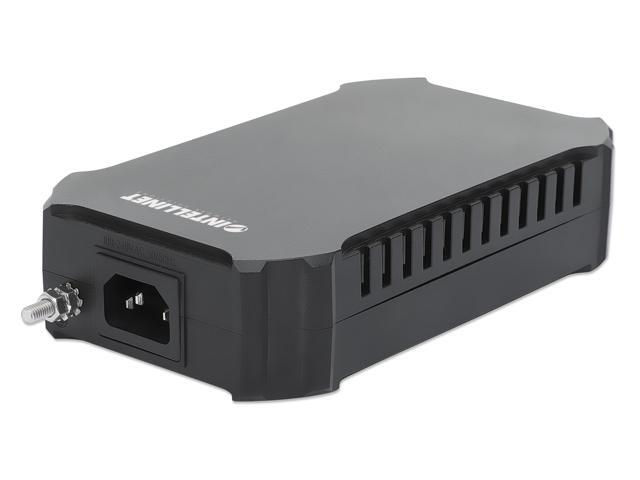 Intellinet Gigabit PoE++ Injector, One 95 W Port, IEEE 802.3bt (4PPoE) Compliant, Plastic Housing, Wall-mount Option
