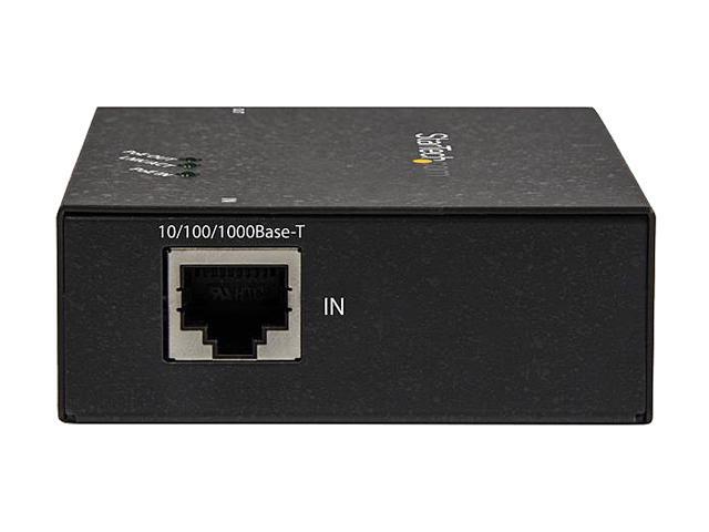 StarTech. com 1 Port Gigabit PoE+ Network Extender, 802.3at and 802.3af