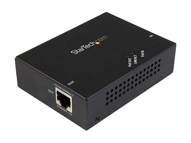 StarTech. com 1 Port Gigabit PoE+ Network Extender, 802.3at and 802.3af