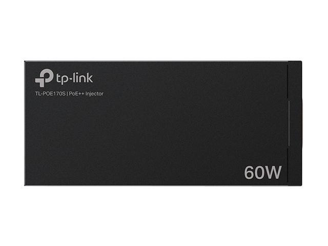 TP-Link TL-PoE170S 802.3at/af/bt Gigabit PoE Injector Non-PoE to PoE Adapter Supplies up to 60W (PoE++) Plug & Play Desktop/Wall-Mount ...