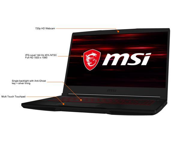 MSI GF Series - 15.6' FHD 144 Hz - Intel Core i5-10500H - GeForce RTX 3050 Laptop GPU - 8GB Memory DDR4 3200 - 256GB NVMe SSD - Windows 10 Home...