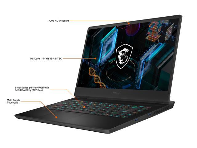 MSI GP Series - 15.6' FHD 144 Hz - Intel Core i7-11800H - GeForce RTX 3080 Laptop GPU - 16GB Memory DDR4 3200 - 512GB NVMe SSD - Windows 10 Home...
