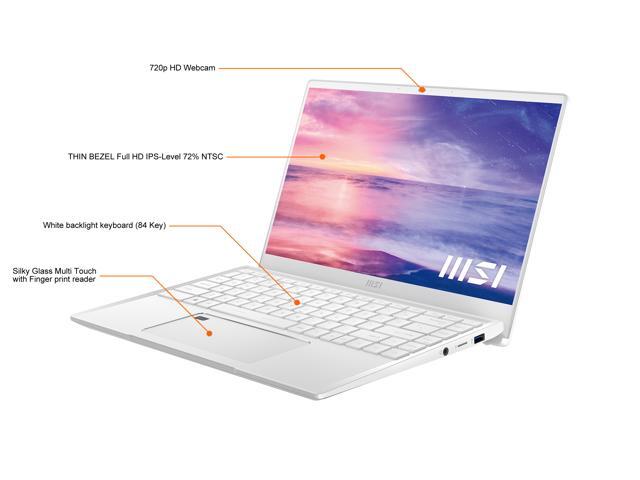 MSI Laptop Prestige 14 A11SC-208CA Intel Core i7 11th Gen 1195G7 (2.90GHz) 16GB Memory 512 GB PCIe SSD NVIDIA GeForce GTX 1650 Max-Q 14.0' Windows...