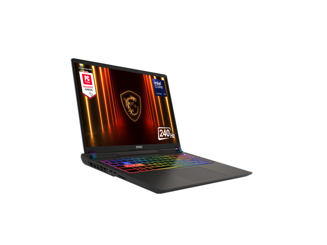 MSI - 16" Gaming Laptop 2560 x 1600 (QHD+) - Intel Core Ultra 9 275HX with 32GB Memory - GeForce RTX 5070 Ti - 2 TB SSD - Cosmo Gray, Gray - image 4