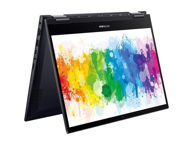 ASUS VivoBook Flip 14 2-in-1 Laptop AMD Ryzen 7 5700U 14.0' Windows 10 Home 64-bit TM420UA-DS71T