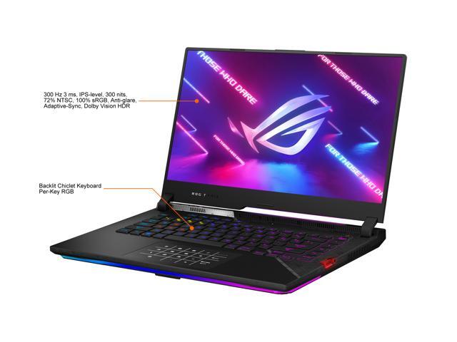 ASUS ROG Strix Scar 15 (2022) Gaming Laptop, 15.6' 300Hz IPS FHD Display, NVIDIA GeForce RTX 3060, Intel Core i9 12900H, 16GB DDR5, 512GB SSD,...
