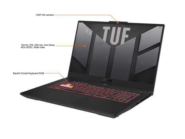 ASUS TUF Gaming A17 (2022) Gaming Laptop, 17.3' 144Hz FHD IPS-Type Display, AMD Ryzen 7 6800H, GeForce RTX 3060, 16GB DDR5, 512GB PCIe SSD, Wi-Fi...