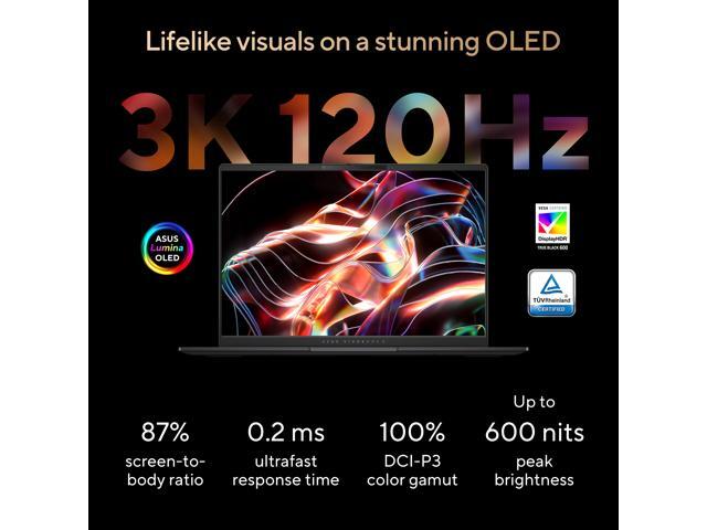 ASUS - Vivobook S 14" OLED 3K 120Hz Laptop - Copilot+ PC - AMD Ryzen AI 9 365 with 24GB RAM - 512GB SSD - Neutral Black - image 4