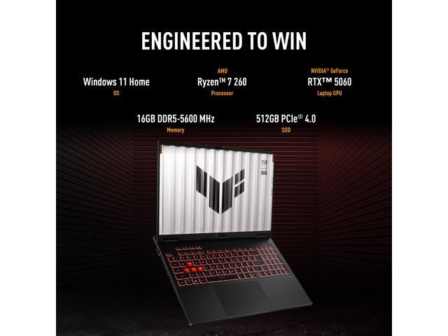 ASUS TUF Gaming A16 budget gaming laptop with RTX 5060