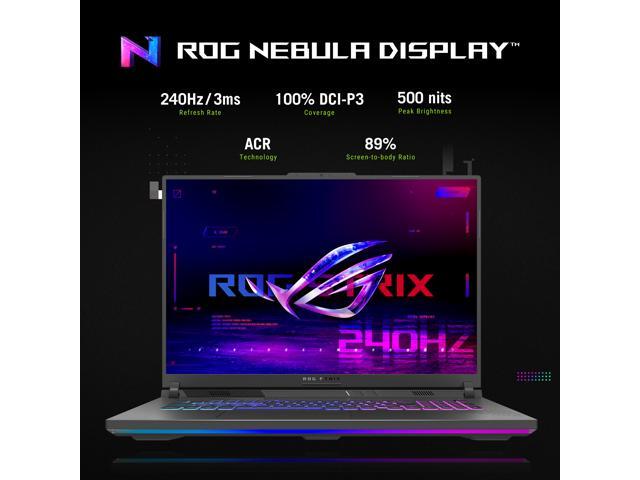 ASUS - ROG Strix G18 18" 2.5K 240Hz Gaming Laptop - AMD Ryzen 9 HX - 32GB RAM - NVIDIA GeForce RTX 5060 - 1TB SSD - Eclipse Gray - image 12