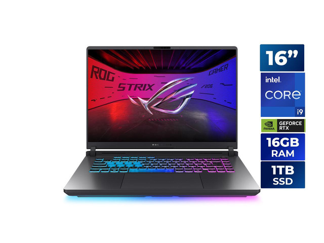 ASUS ROG Strix G16 - 16' FHD+ 165 Hz - Intel Core i9-14900HX - GeForce RTX 5060 Laptop GPU - 16GB Memory DDR5 5600 - 1TB NVMe SSD - Windows 11 Home...