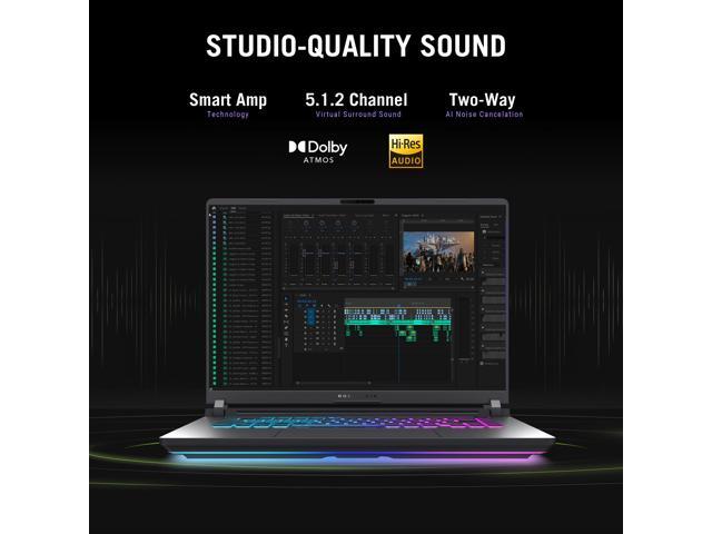 ASUS - ROG Strix G16 16" 240Hz 2.5K Gaming Laptop - Intel Core Ultra 9 - 32GB RAM - NVIDIA GeForce RTX 5060 - 1TB SSD - Eclipse Gray - image 7