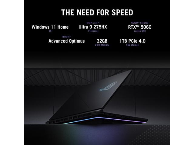 ASUS - ROG Strix G16 16" 240Hz 2.5K Gaming Laptop - Intel Core Ultra 9 - 32GB RAM - NVIDIA GeForce RTX 5060 - 1TB SSD - Eclipse Gray - image 9