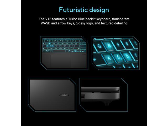 ASUS - V16 16" FHD+ 144Hz Gaming Laptop - Intel Core 7 240H with 16GB Memory - NVIDIA RTX 5060 - 512GB SSD - Matte Black - image 5