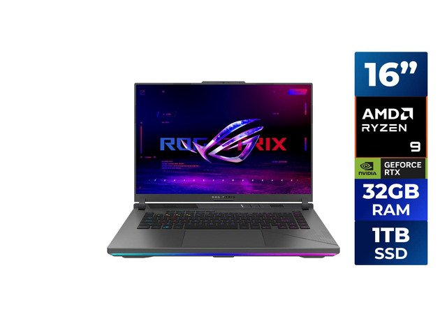 ASUS ROG Strix G16 - 16.0' GeForce RTX 5070 Laptop GPU - AMD Ryzen 9 8940HX - 32GB Memory - 1 TB PCIe SSD - Windows 11 Home Gaming Laptop - 165 Hz...