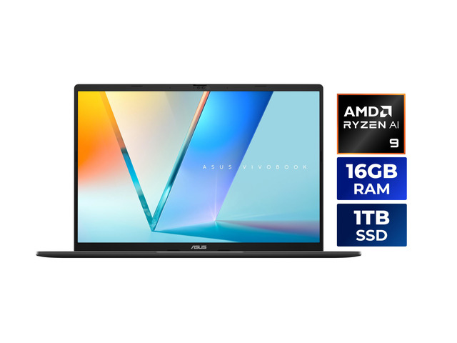 ASUS VivoBook S16 16.0' AMD Ryzen AI 9 465 16GB DDR5 Memory 1TB PCIE G4 SSD SSD Windows 11 Home Touch Screen M3607GA-NS96T