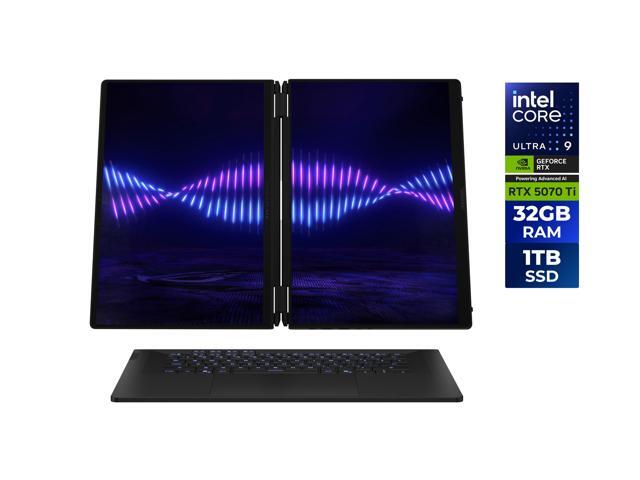 ASUS - ROG Zephyrus Duo Dual 16" OLED 120Hz Touch Gaming Laptop - Intel Core Ultra 9 - NVIDIA RTX 5070 Ti - 32GB RAM - 1TB SSD - Stellar Grey