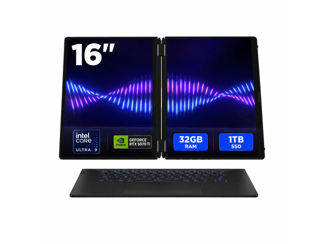 ASUS ROG Zephyrus Duo 16' Gaming Laptop - Intel Core Ultra 9 386H - NVIDIA GeForce RTX 5070Ti - 32GB LPDDR5X - 1TB M.2 SSD - Windows 11 Home...