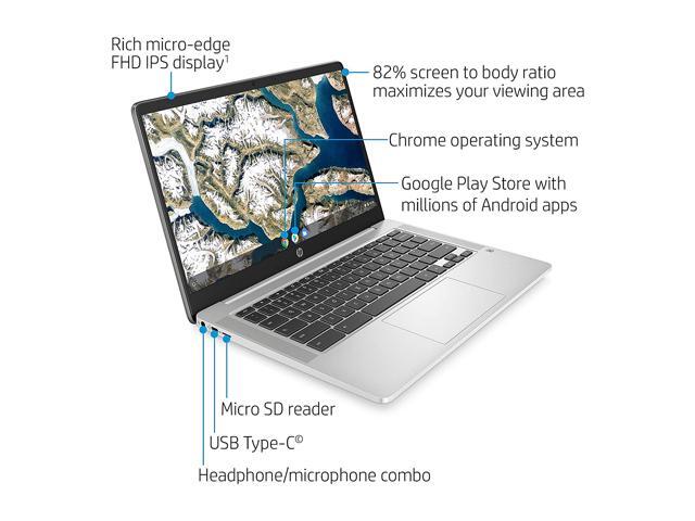 HP Chromebook Intel Celeron 14'' Chrome OS 14a-na0050nr