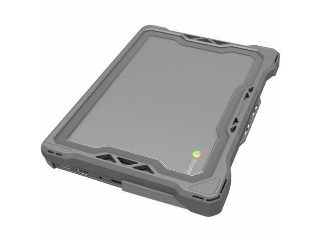 MAXCases Extreme Shell-F Slide Case for Lenovo 300e/500e G3 Chromebook/Windows 11' (Gray/Clear) - LN-ESF-300E-G3-GRY
