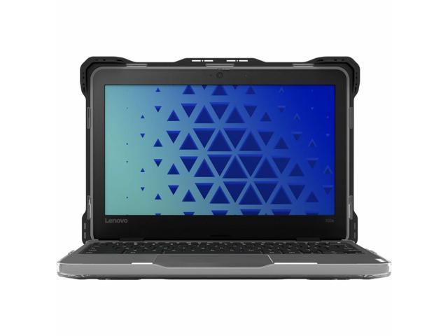 MAXCases Extreme Shell-L Chromebook Case for Asus 1100 Series 11.6' Win 10/Chrome, BR1100F, Flip CR1, CR1 (Black/Clear) - AS-ESL-BR11-BLK