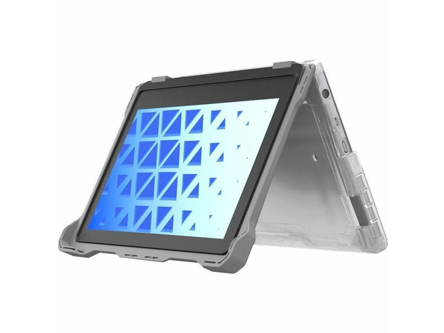 MAXCases Extreme Shell-F Slide Case (ESL bottom panel) for Dell 3120 & 3140 Windows Clamshell & Convertible 2:1 11.6' (Gray/Clear) - DL-ESF-3120WC-GRY