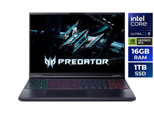 Acer Predator Helios Neo 16 AI - 16.0' WQXGA 180 Hz - Intel Core Ultra 9 290HX Plus - GeForce RTX 5080 Laptop GPU - 16GB Memory DDR5 6400 - 1TB...