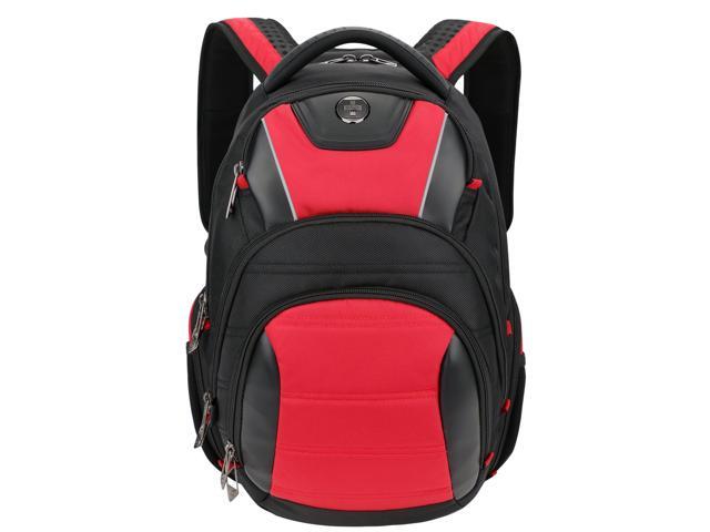 Swissdigital ANTIBACTERIAL Laptop Backpack - TSA-Friendly Travel & Work Bag with Patented USB Charging Port - RFID Protection - Padded Laptop.