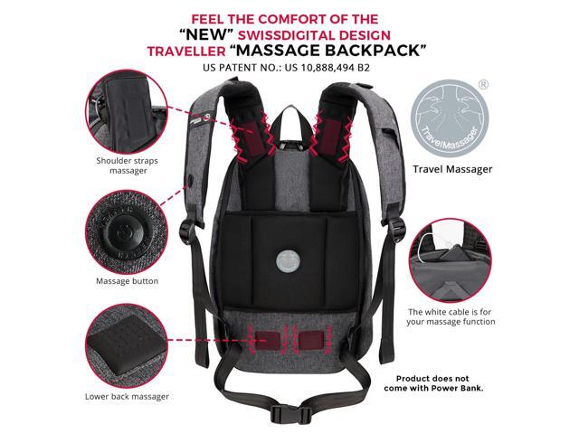 Swissdigital Cosmo 3.0 Massaging Travel Backpack - image 5