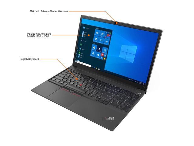 Lenovo ThinkPad E15 Gen 2 (Intel) 15.6' Intel Core i5-1135G7 8GB Memory DDR4 3200 256GB PCIe SSD Windows 10 Pro 64-bit 20TD003KUS