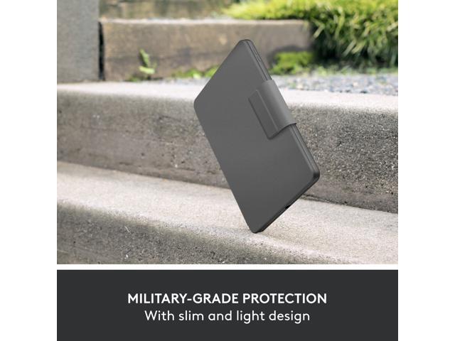 Logitech - Rugged Folio Keyboard Case for Apple iPad - Latest Model A16 chip and iPad 10th Gen with Spill-proof Keyboard - Oxford Gray - image 2