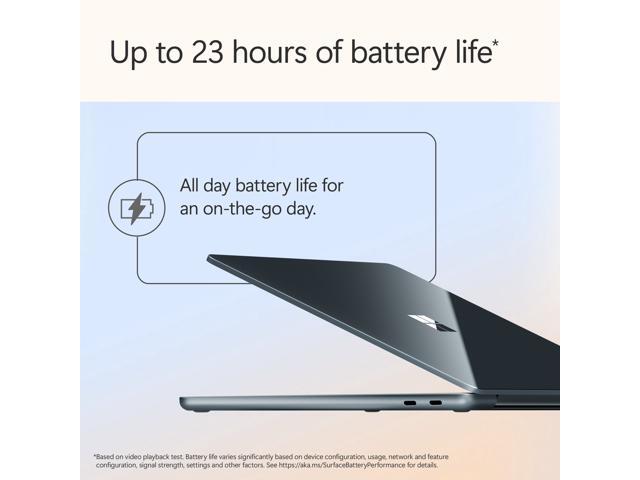 Microsoft - Surface Laptop - Copilot+ PC - 13" Touchscreen - Snapdragon X Plus 2025 - 16GB - 512GB Storage - Ocean - image 10