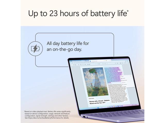 Microsoft - Surface Laptop - Copilot+ PC - 13" Touchscreen - Snapdragon X Plus 2025 - 16GB - 512GB Storage - Violet - image 11