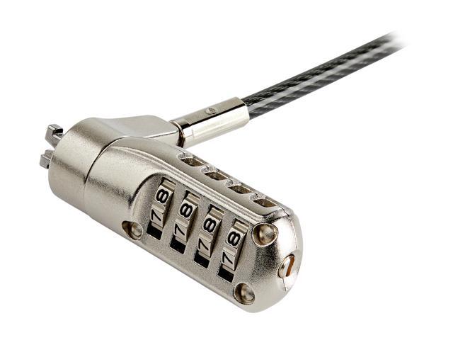 StarTech. com LTLOCKNANO 6ft (2m) Laptop Cable Lock - Nano Slot Compatible 4 Digit Combination Security Cable Lock - Serialized Anti-Theft Vinyl...