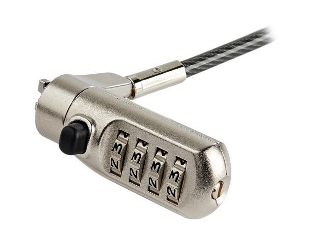 StarTech. com LTLOCKNANO 6ft (2m) Laptop Cable Lock - Nano Slot Compatible 4 Digit Combination Security Cable Lock - Serialized Anti-Theft Vinyl...